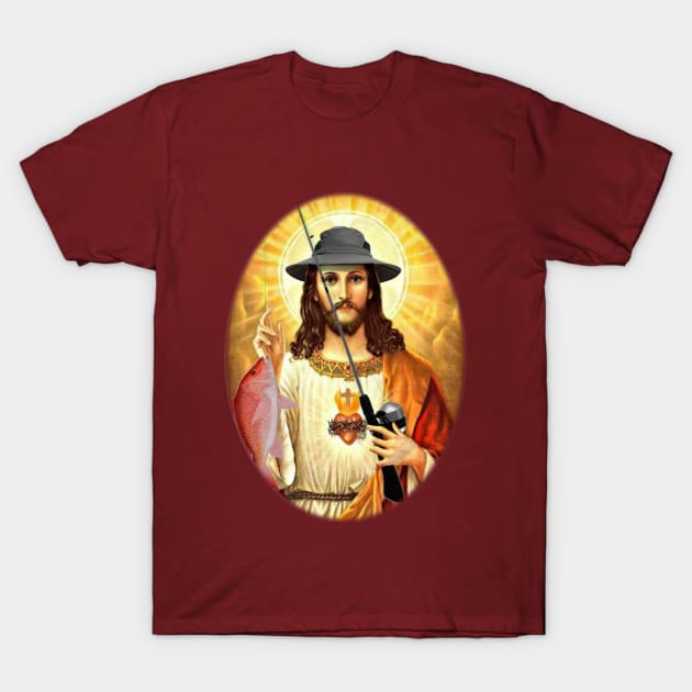 Jesus Gone Fishing T-Shirt by Manatee Max